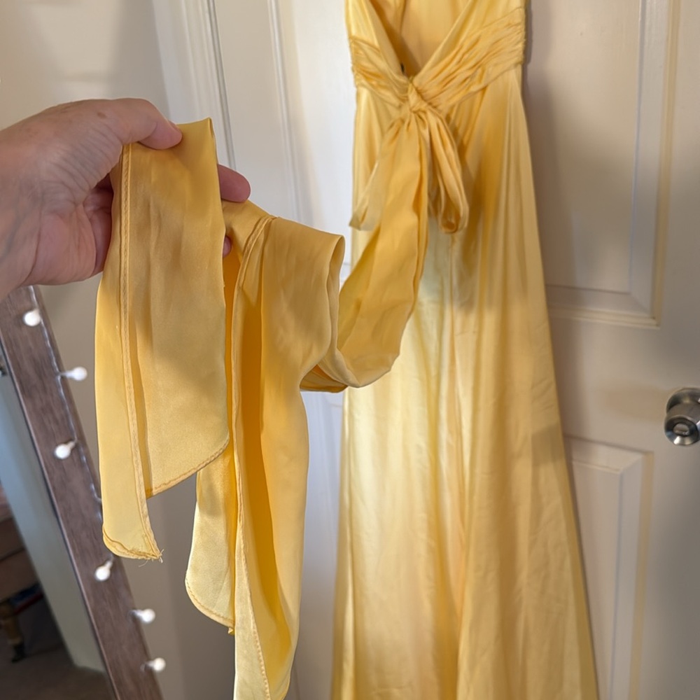Mac Duggal Sunlit Yellow Maxi Dress - Picture 10 of 13
